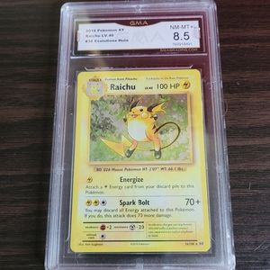 GMA graded 2016 holographic Raichu (Pokémon TCG)